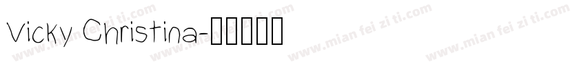 Vicky Christina字体转换